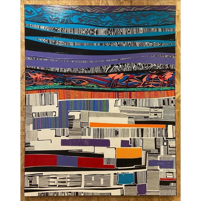 Early 21st Century Alain Carpentier, The Fields of Keukenhoff, 2020, Acrylic on Canvas For Sale - Image 5 of 6