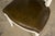 Antique French Louis XVI Style Painted Chairs With Olive Green Leather - A Pair For Sale - Image 9 of 18
