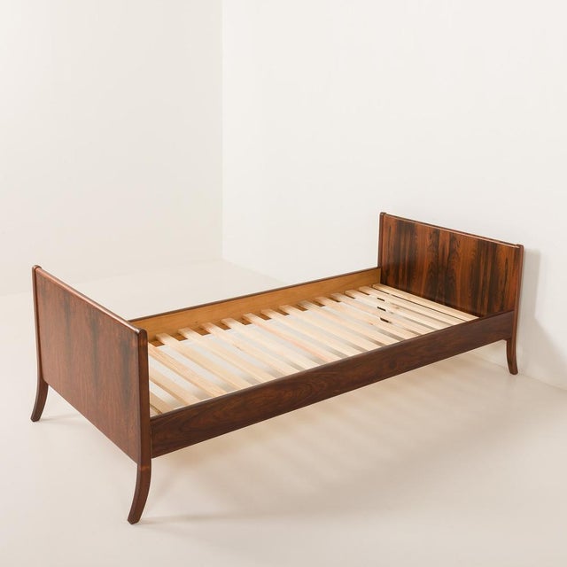 Mid-Century Danish Rosewood Daybed by A. J. Iversen, 1960s For Sale - Image 4 of 14