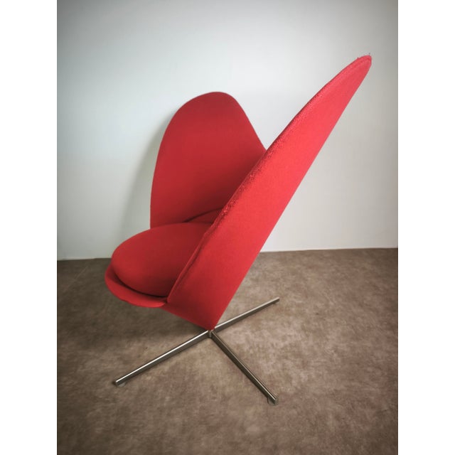 Mid-Century Modern Heart Cone Armchair by Verner Panton for Vitra, 2003 For Sale - Image 3 of 9