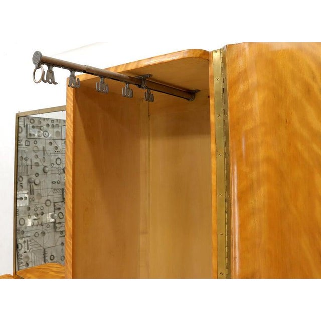 French Art Deco Chifforobe Dresser With Mirror Closet Tiger