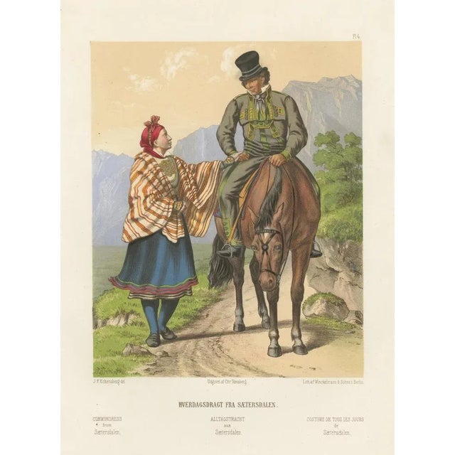 Daily Wear from Norway, 1860, Lithograph For Sale - Image 12 of 14
