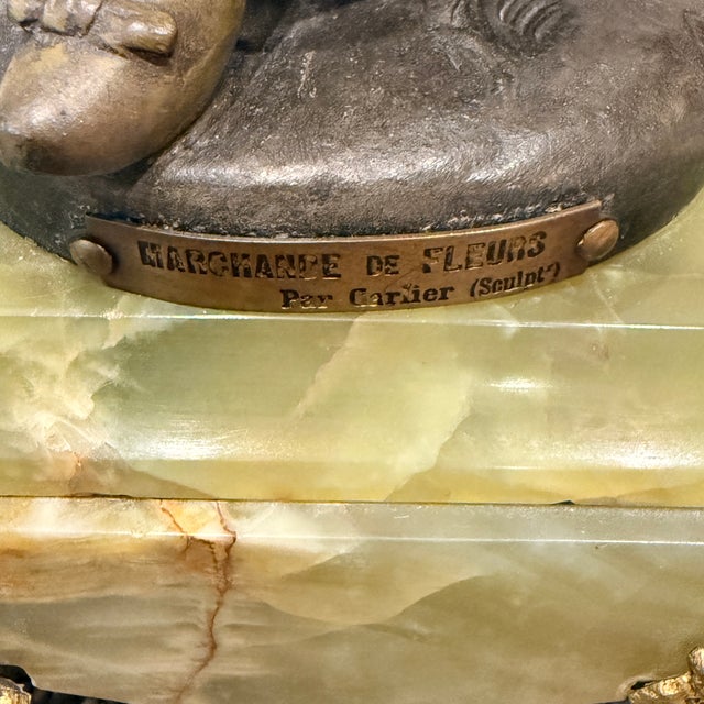 Metal Pair of Signed Emile Carlier Bronze Sculptures For Sale - Image 7 of 12