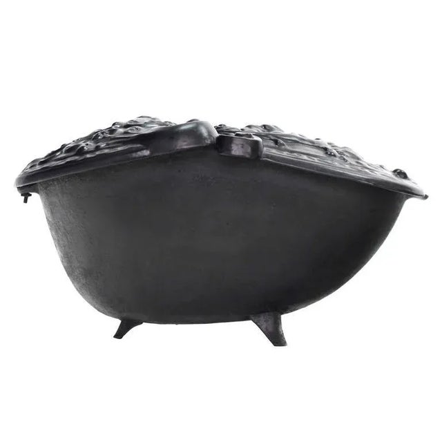 Early 20th Century Early 20th Century Cast Iron Coal Box For Sale - Image 5 of 10