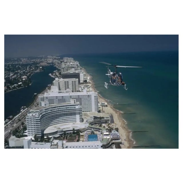 Slim Aarons, Aerial Miami Beach, Estate Stamped Photographic Print, 1972 / 2020s For Sale
