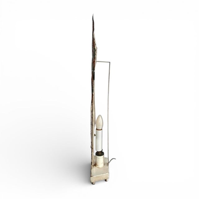 Vintage Urn With Flowers Metal Table Lamp or Sconce For Sale In Chicago - Image 6 of 10