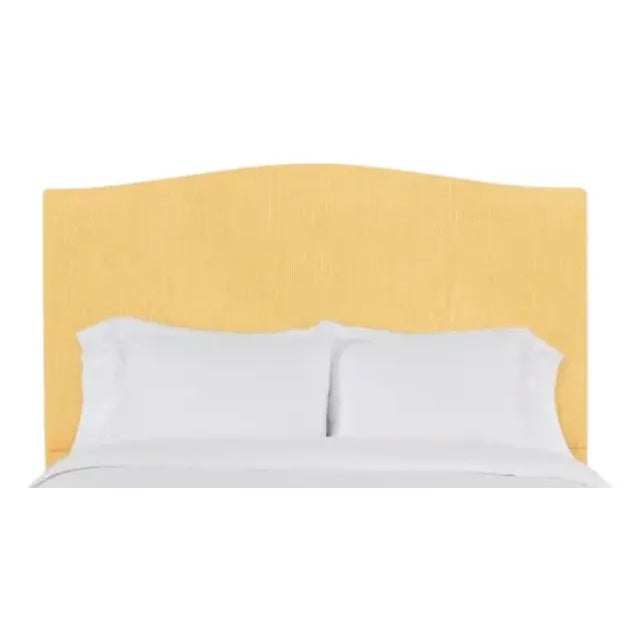 Hazel King Headboard, Mustard Linen For Sale