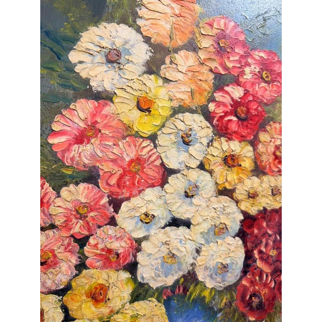 Unknown, Floral Still Life, Oil Painting, Framed For Sale - Image 3 of 4