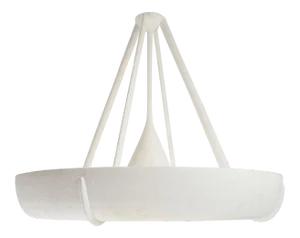 Bespoke Sculptural Plaster Light Fixture in the Jean-Michel Frank Manner