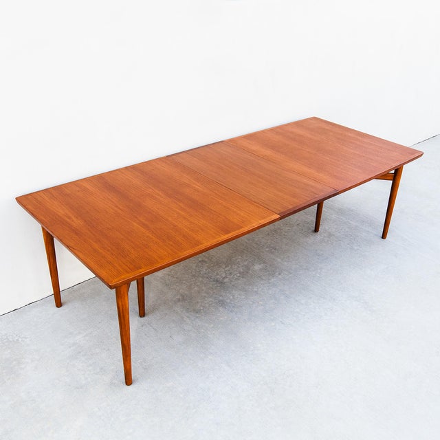 Restored Arne Vodder Model 201 Danish Modern Teak Extension Dining Table For Sale - Image 15 of 16