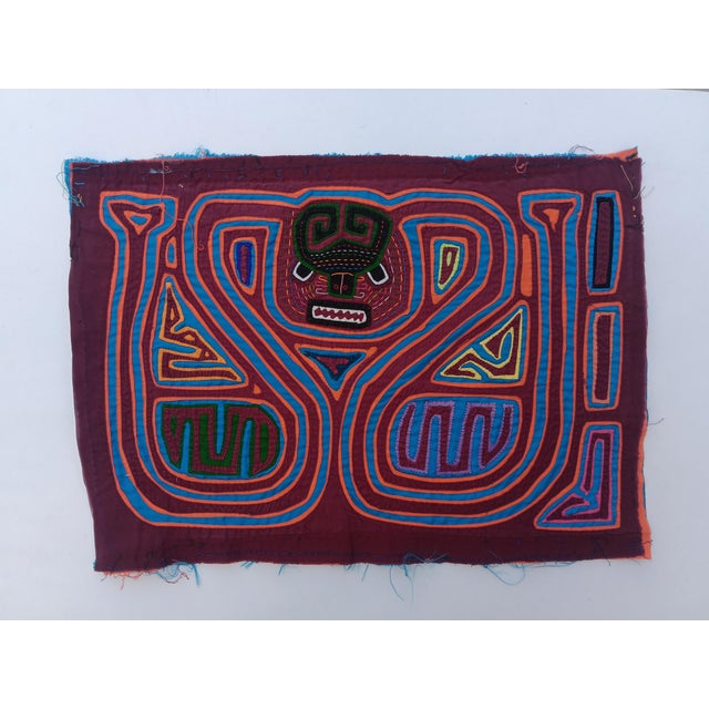 Mola Fabric by Cuna Indians from San Blas Island, Panama, 1970s For Sale - Image 3 of 3