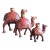 Vintage Wooden Camel Candle Holders — Set of 3 For Sale