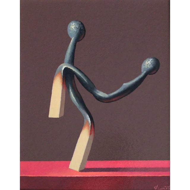 Juris Dimiters, On the Red Carpet, 2022, Oil on Canvas and Cardboard For Sale - Image 4 of 5