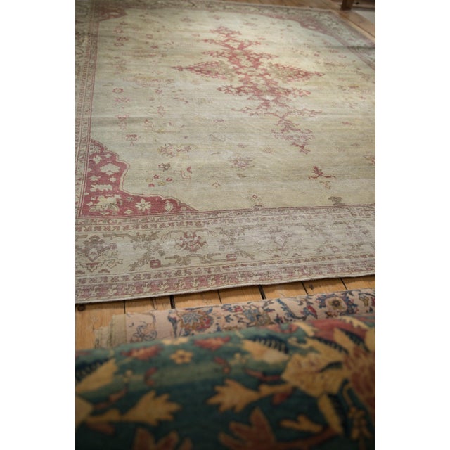 Indian Vintage Distressed Amritsar Carpet - 9' x 11'9" For Sale - Image 3 of 14