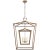 Chapman & Myers for Visual Comfort Signature Darlana Extra Large Double Cage Lantern in Gilded Iron For Sale
