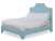Casa Cosima Kit Queen Headboard, Mosaic Blue Linen For Sale - Image 4 of 5