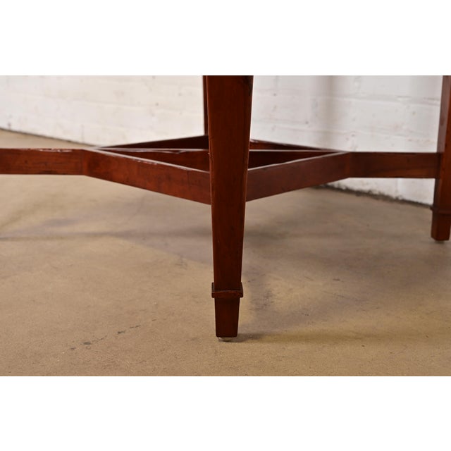 Wood Baker Furniture Federal Cherry Wood Tea Table or Occasional Side Table For Sale - Image 7 of 9