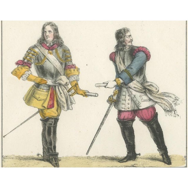 Marshals Villars and Turenne with Louis XVI and Marie Antoinette, 1842, Paper For Sale - Image 4 of 8