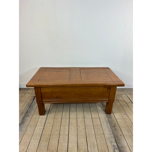 Oak Coffee Table, 1980s For Sale - Image 10 of 10