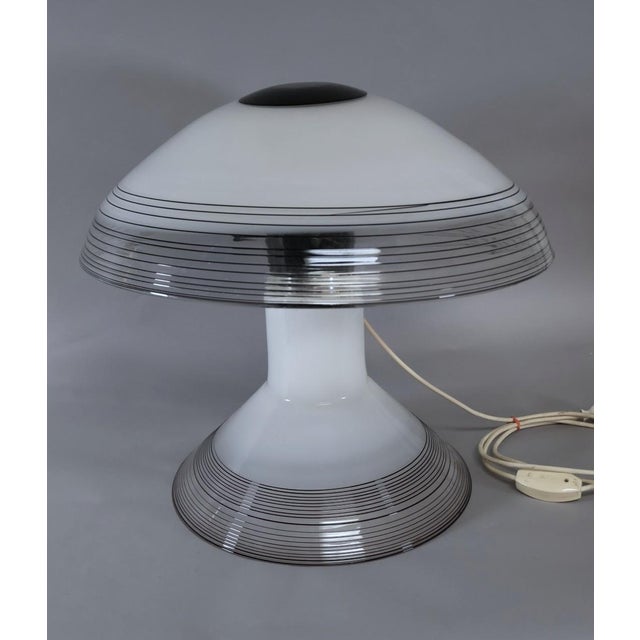 1970s 1970s Italian Murano Glass Mushroom Lamp Attributed to Pamio and Toso for Leucos For Sale - Image 5 of 5