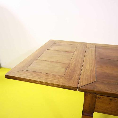 Extendable Shooting Table in Wood with Side Extensions For Sale - Image 9 of 10