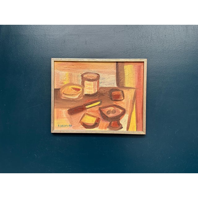 Bengt Delefors, Breakfast, 1950s, Oil on Canvas, Framed For Sale - Image 18 of 18