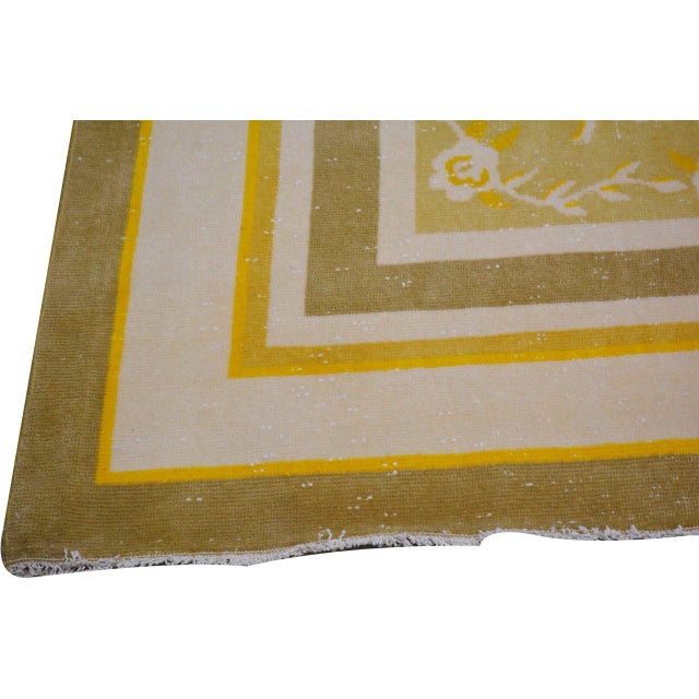 Vintage Spanish Savonnerie Knotted Wool Rug, 8'5''x12'3'' For Sale - Image 4 of 6