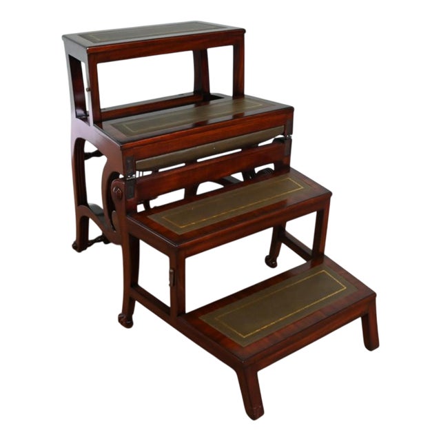 Metamorphic Chair in Leather and Mahogany For Sale