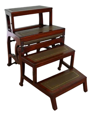 Metamorphic Chair in Leather and Mahogany