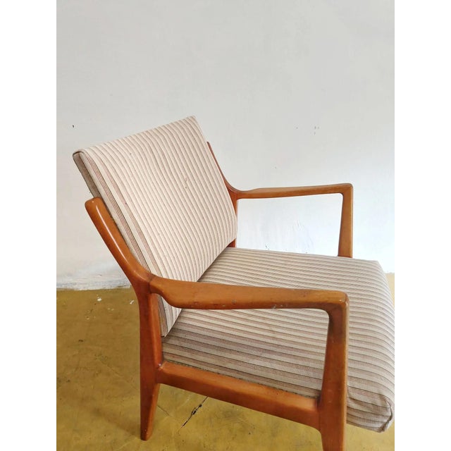 Wood Vintage Swedish Armchair in Birch, 1950s For Sale - Image 7 of 10