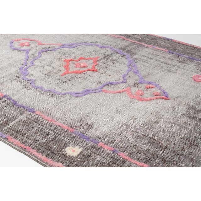 Gray 1960s Earth Tone Stripes & Minimalist Nomad Design For Sale - Image 8 of 10