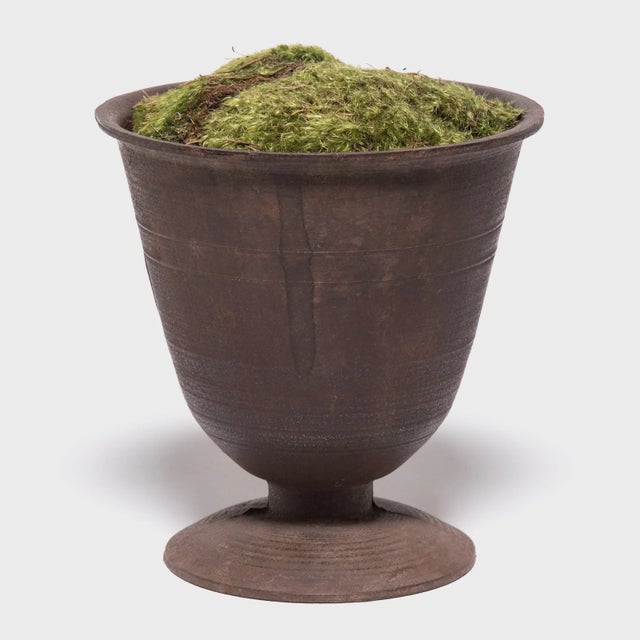 Early 20th Century Antique Korean Footed Cast Iron Mortar For Sale - Image 5 of 7