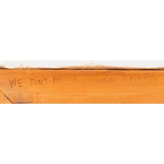 Late 20th Century Domenick Capobianco "We Don't Need No ..." Oil For Sale - Image 5 of 6