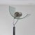 Floor Lamp with Marble Base and Curved Glass Shade, 1990s For Sale - Image 4 of 12