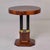 1930s Art Deco Mahogany Center Table With Ebonized Column Base and Brass Trim For Sale - Image 5 of 10