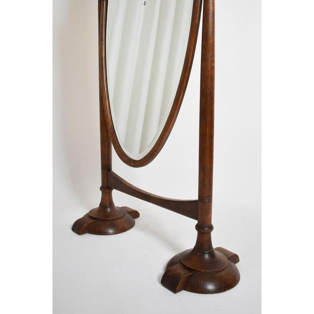 Arts and Crafts Wooden Psyche Mirror, 1900s For Sale - Image 4 of 6