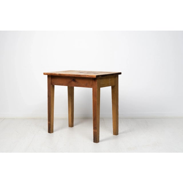 19th Century Simple Swedish Faux Paint Side Table For Sale - Image 6 of 10
