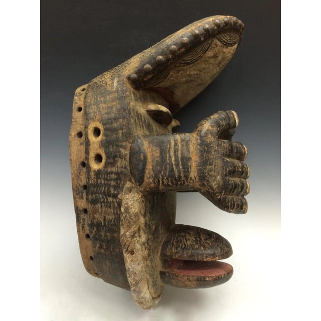 Wood African Art Bete Mask For Sale - Image 7 of 7