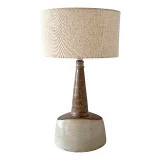 Large Danish Stoneware Table Lamp by Hak Nils for Kähler Keramik Stoneware, 1970s For Sale