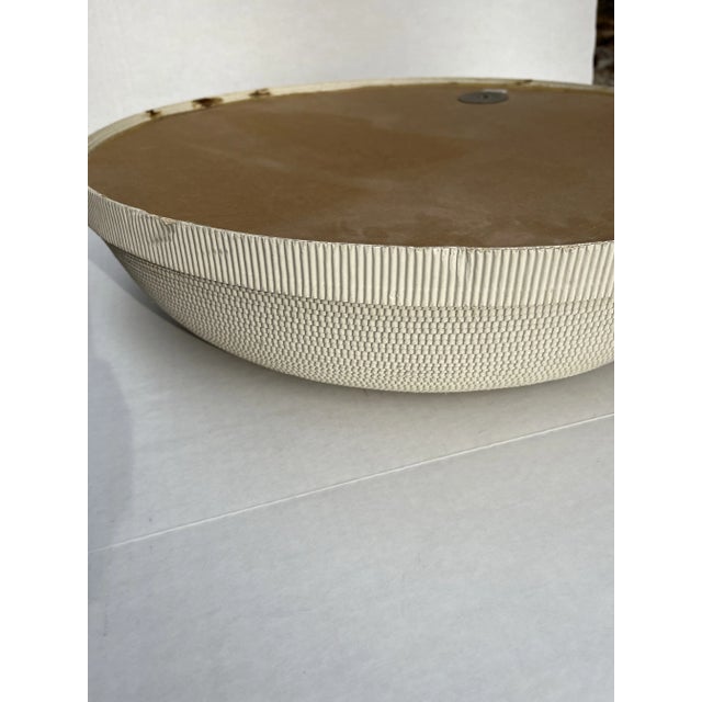 Vintage Corrugated Cardboard Mirror by Flute Chicago For Sale - Image 6 of 7