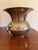 Vintage Solid Brass Vase With Ring Handles For Sale - Image 6 of 8