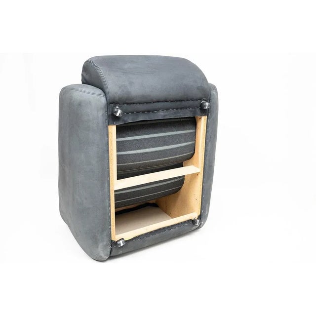 Large Lounge Chair and Ottoman in Leather by De Pas Durbino & Lomazzi, 1970s, Set of 2 For Sale - Image 12 of 13