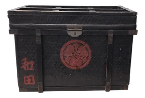 Antique Japanese Woven Bamboo Trunk c.1900