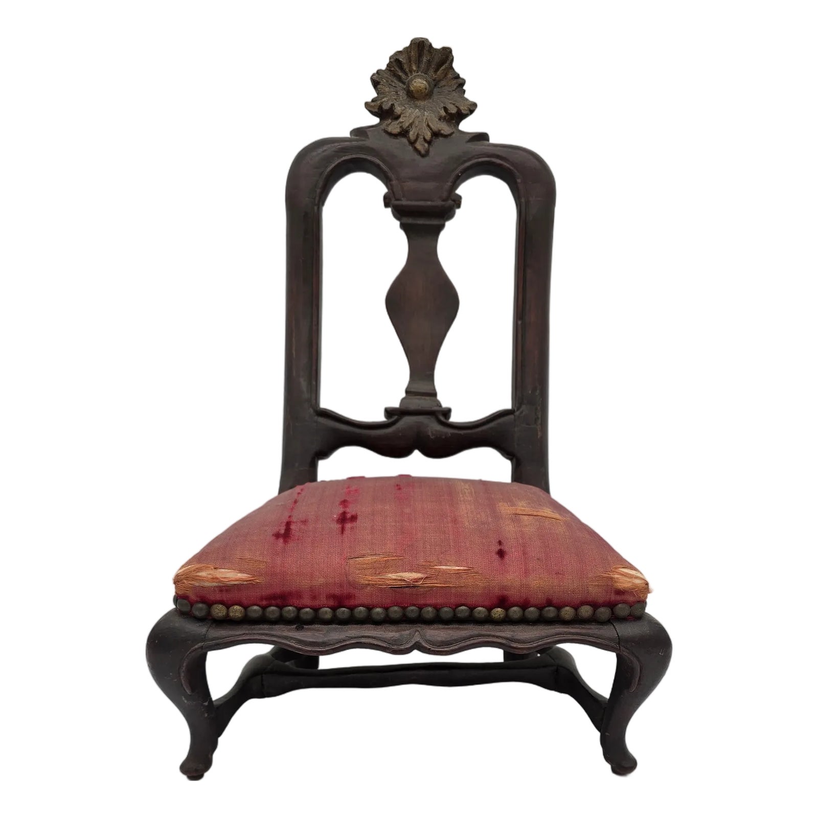 Antique Miniature Salesman Sample Baroque Queen Anne Side Chair | Chairish