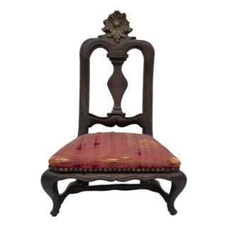 Antique Miniature Salesman Sample Baroque Queen Anne Side Chair For Sale