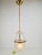 1950s Vintage Brass and Mounted Glass Hundi Lantern Bell Lamp, 1950s For Sale - Image 5 of 13