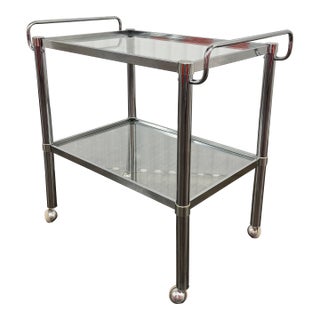 Mid 20th Century Space Age Chrome Bar Cart For Sale
