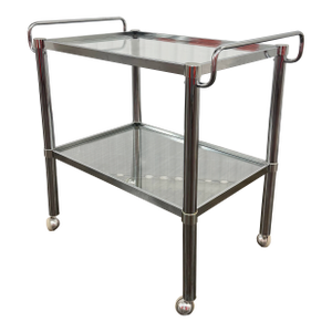 Mid 20th Century Space Age Chrome Bar Cart
