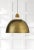 Visual Comfort Thomas O'Brien for Visual Comfort Signature Eugene Large Pendant in Hand-Rubbed Antique Brass For Sale - Image 4 of 6