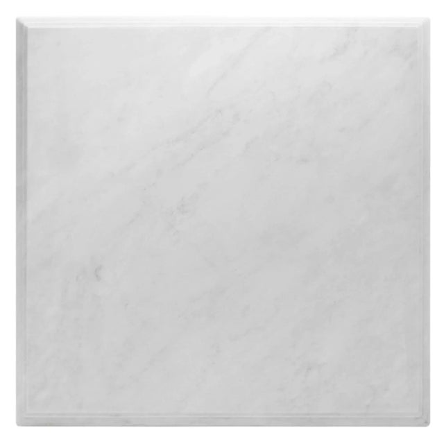 Italian White Marble & Lacquered Wood Coffee Table by Cupioli For Sale - Image 4 of 5